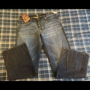 7 for all Mankind Relaxed Fit Wide Leg Jeans 33 NWT IRREGULAR